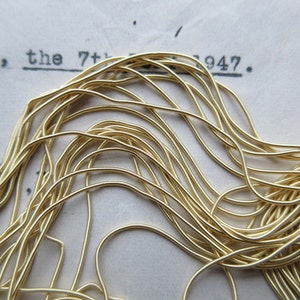 1 Pc AUTHENTIC FRENCH Vintage Gold Metal Thread Rough Purl Bullion Embroidery