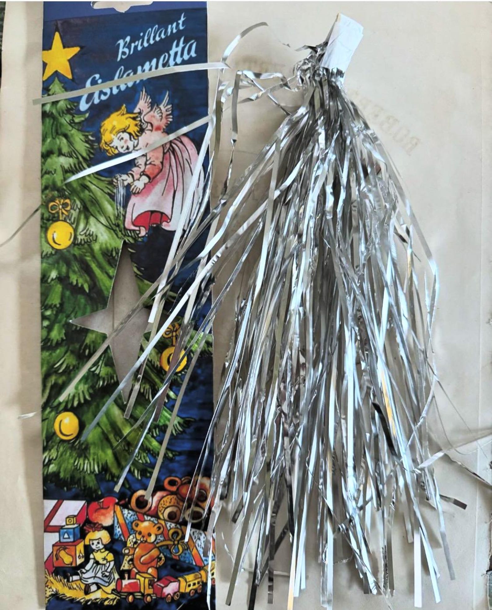 Eislametta - Silver Tinsel Xmas Tree Icicles Made in Germany