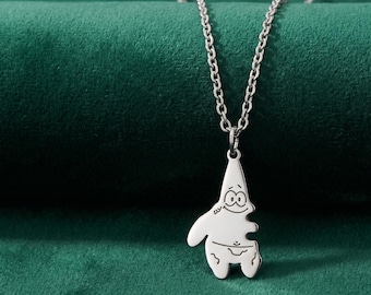 Best Friend Necklaces Cartoon Character Couples Matching Pendants