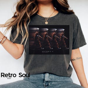 Camiseta de la Misión Lunar Artemis II, camiseta para fanáticos del programa espacial de la NASA, regalo de astronomía, camiseta de lanzamiento de cohete, camiseta de exploración espacial, camiseta gráfica unisex