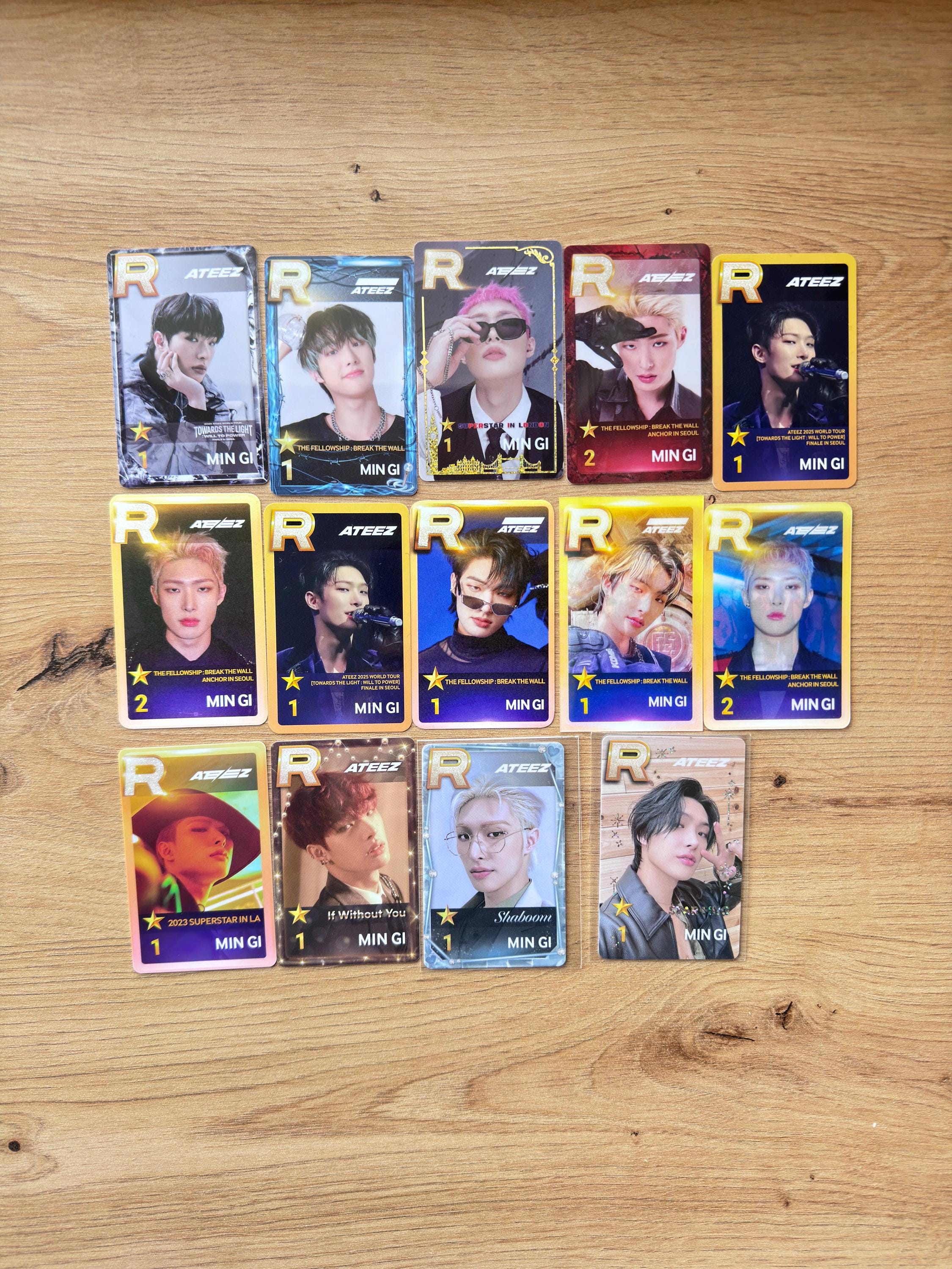 ATEEZ Mingi Superstar Photocards - Etsy