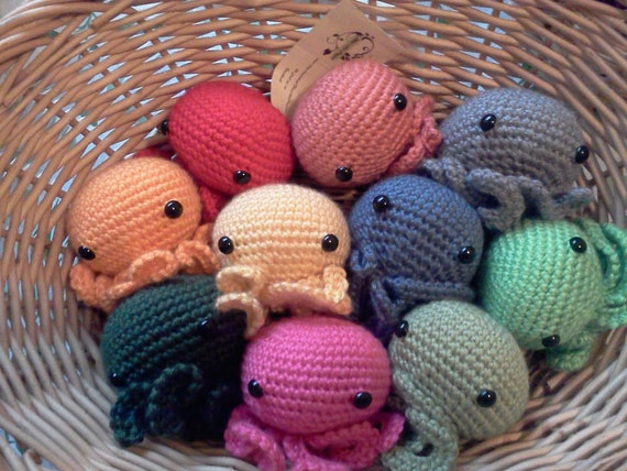 Items similar to Little Stuffed Octopus on Etsy