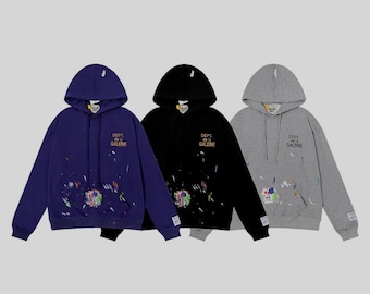 Gallery Dept De La Galerie Farbspritzer Hoodie Designer Streetwear Unisex