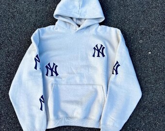 New York Embroidered Hoodie | Boxy Fit Oversized Streetwear