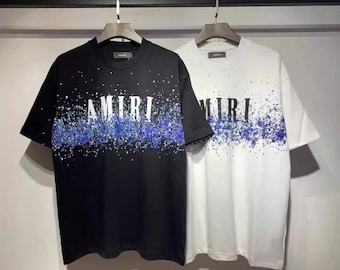 Camiseta de algodón con estampado gráfico Amiri / Camiseta urbana de lujo para hombre y mujer