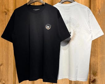 Amiri Logo-Print Baumwoll T-Shirt | Black & White Luxus Streetwear Tee
