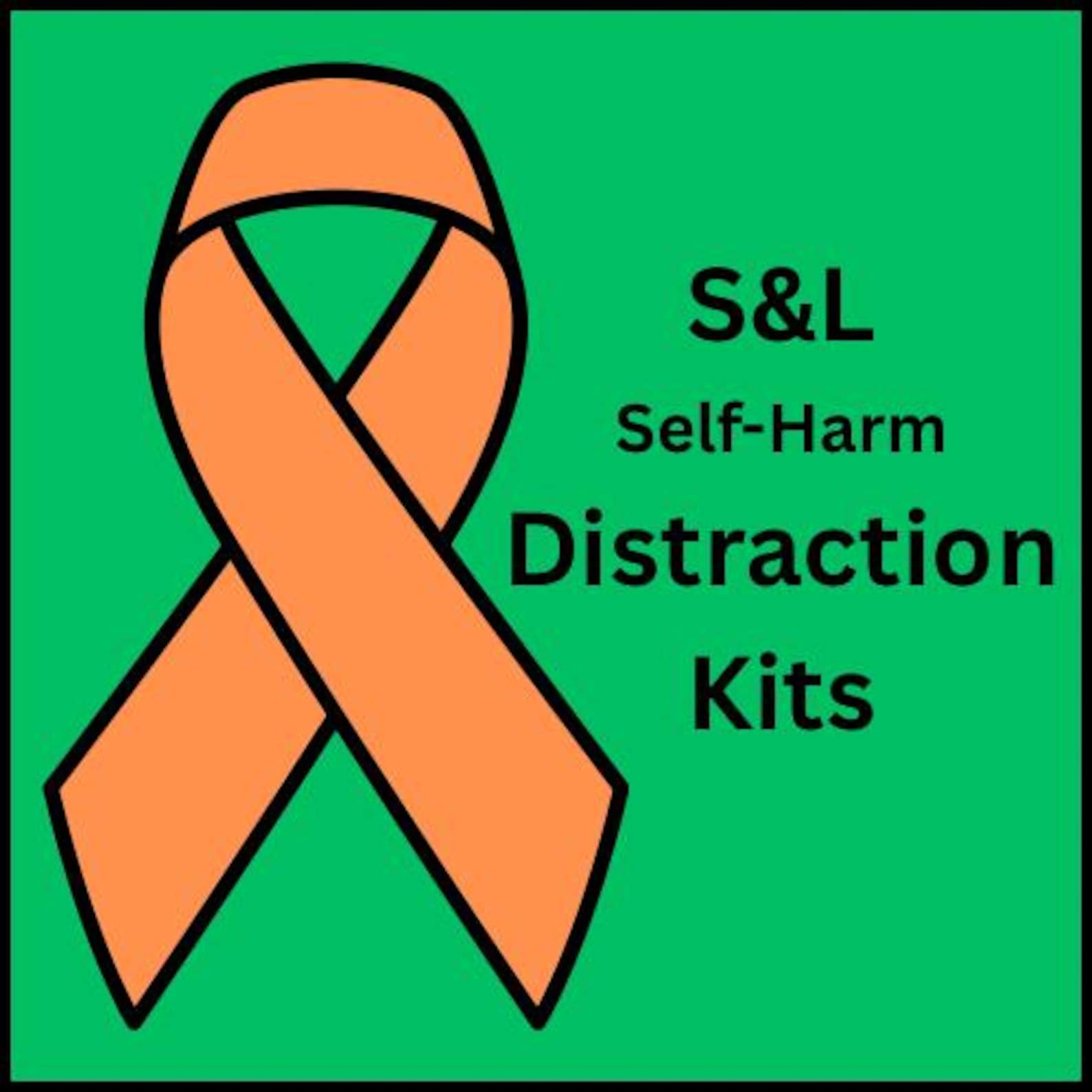 24 Piece Self Harm Distraction Box/safety Tool Kit/mental Health ...