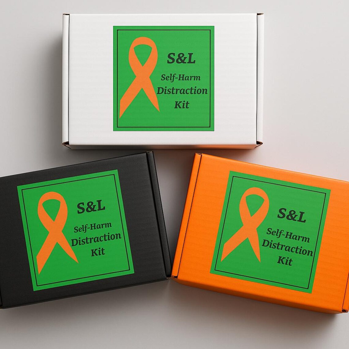 24 Piece Self Harm Distraction Box/safety Tool Kit/mental Health ...