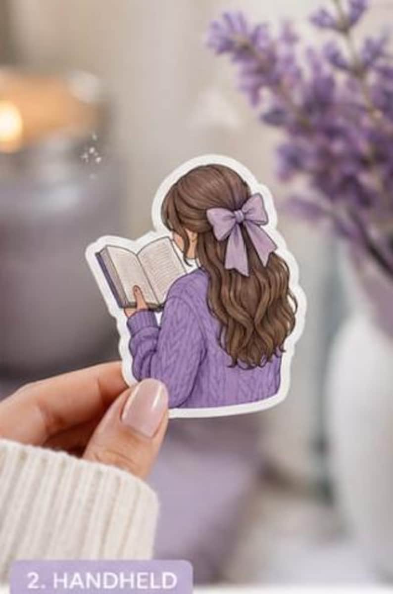 Stickers for Book Lovers | Purple Digital PNG (digital Download) - Etsy
