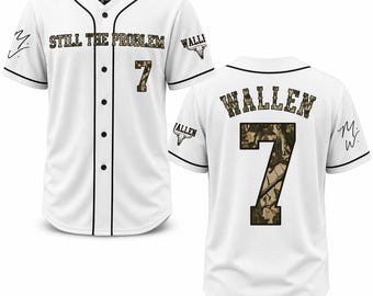 Camiseta de béisbol de Morgan Wallen para la gira Still The Problem 2026 - Merchandising para fans de la música country