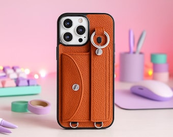 クロスボディウォレットフォンケース フェイクレザー カードホルダー&ストラップ iPhone 16 15 14 13 12 11シリーズ用 スタイリッシュな保護カバー
