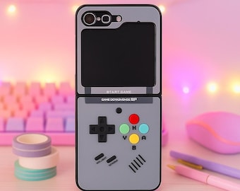 Retro Game Console Phone Case 3D Shockproof Cover for Samsung Galaxy Z Flip8  7 6 5 4 Fun Protective Case for Gamers