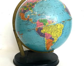 Vintage World globe "Replogle"