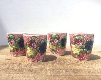 Vintage cups / votive / jars - Set of 4
