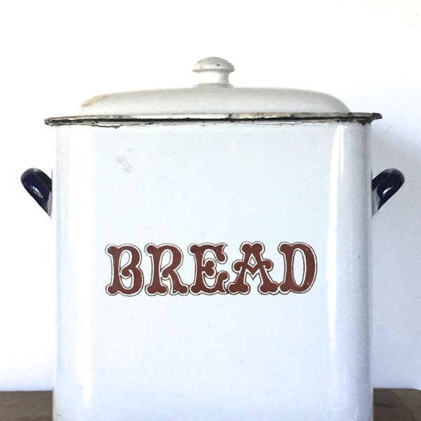 Enamel bread canister/box