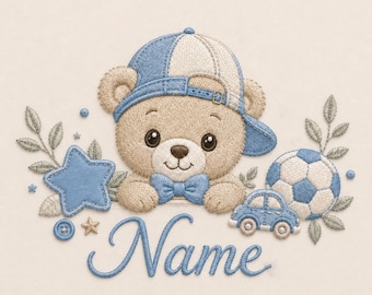 Personalized Baby Boy Frame Embroidery Design, Nursery Machine Embroidery Pattern, Custom Baby Name Decor, Baby Shower Gift,Newborn Keepsake