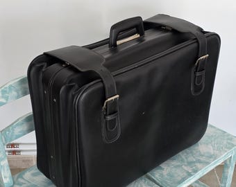 Valigia in pelle nera (anni '70)
