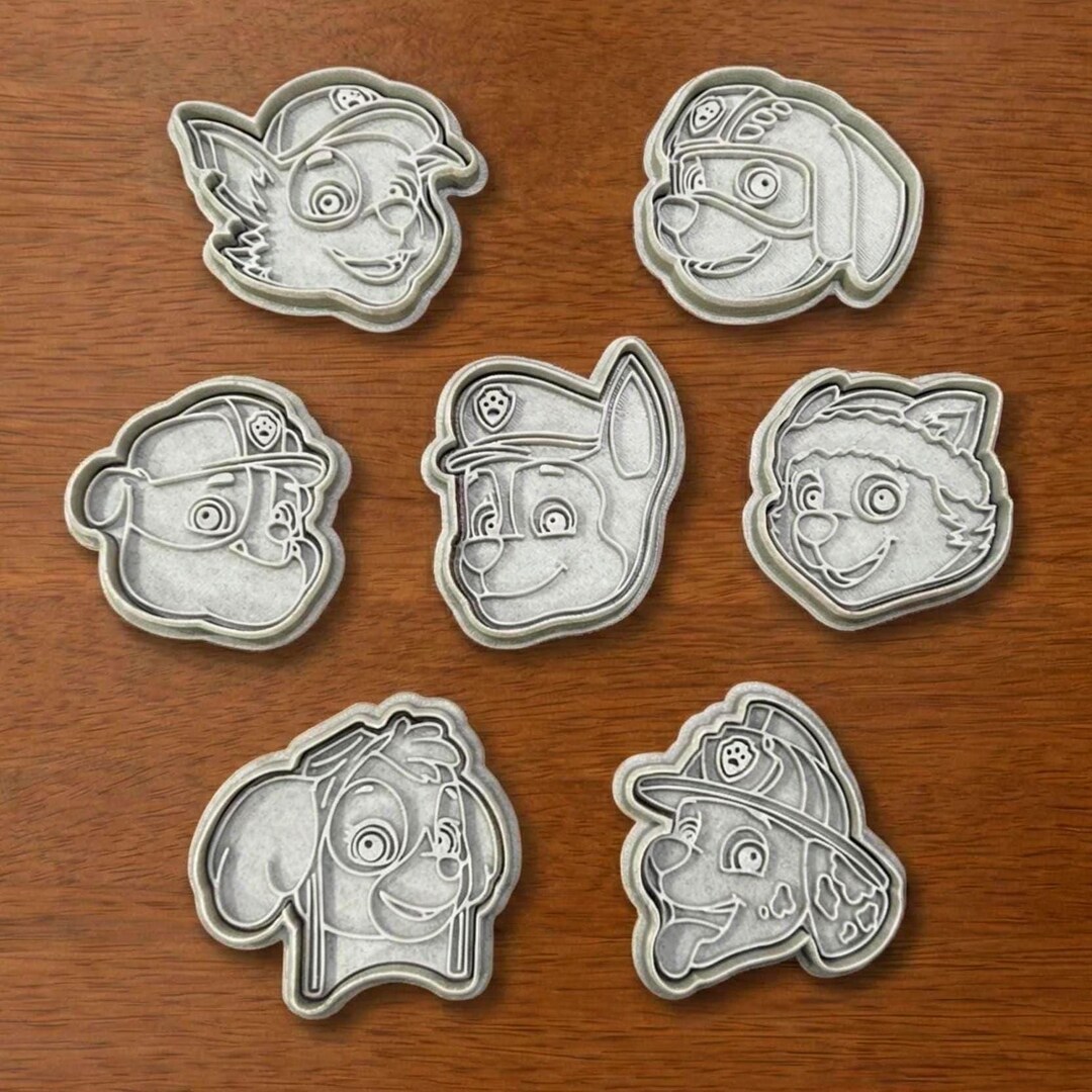 Paw Patrol 7-piece Cookie Cutter Set | Chase, Marshall & Friends ...