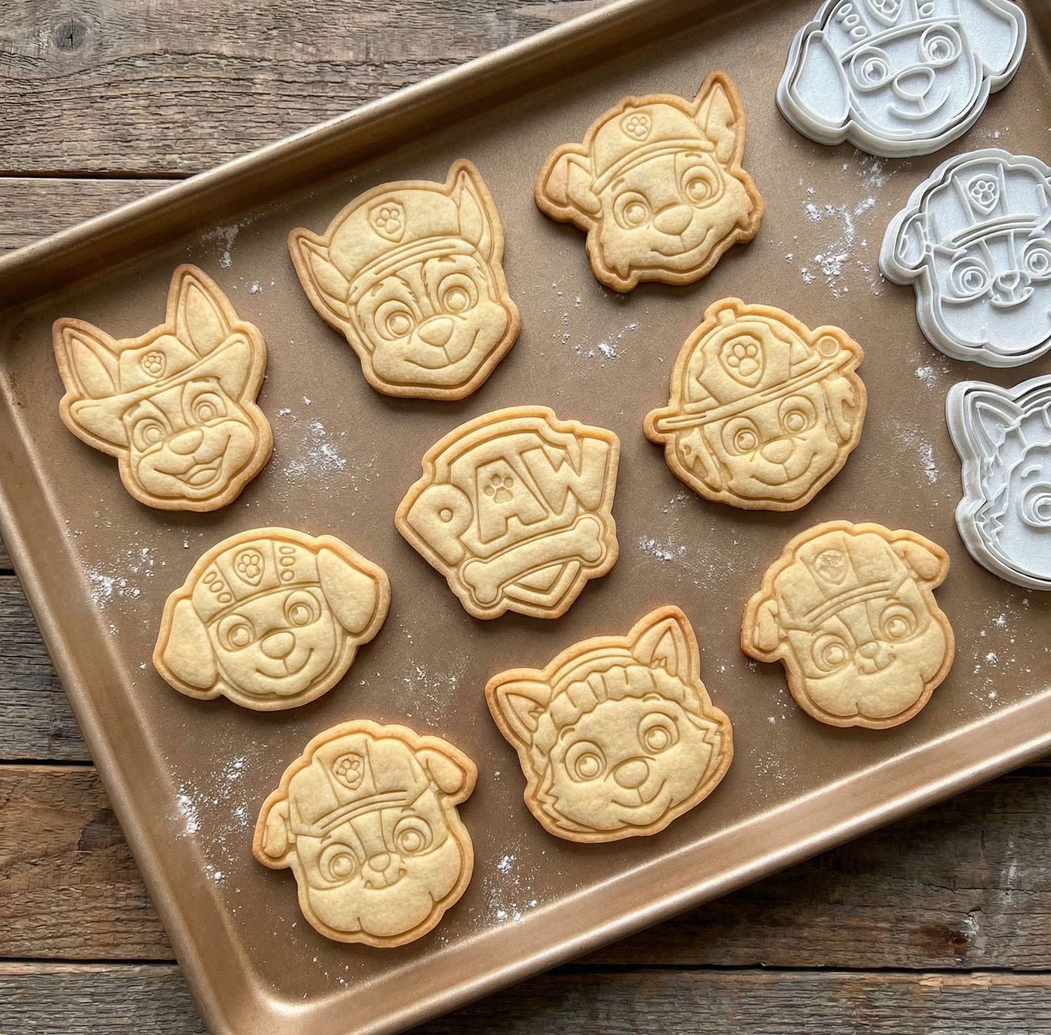 Paw Patrol 8-piece Cookie Cutter Set | Chase, Marshall & Friends ...
