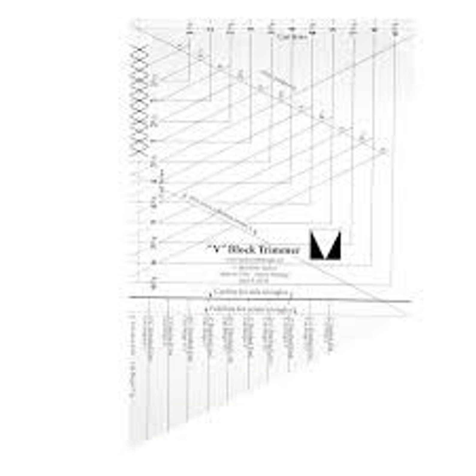 V Block Ruler from Studio 180 Designs by Deb Tucker Etsy