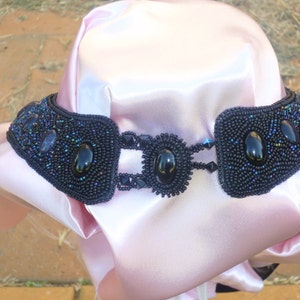 Universe-a bead embroidered collar necklace image 5