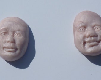 Don't lose your head-polymer clay head cabochons