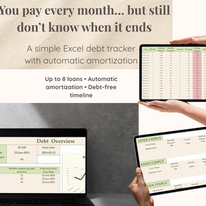 Enkel Excel-skuldbetalningsplanerare | Kalkylblad för låneamortering | Verktyg för personlig ekonomi