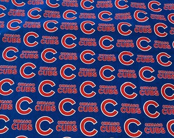 Chicago Cubs MLB Cotton print fabric 59" wide