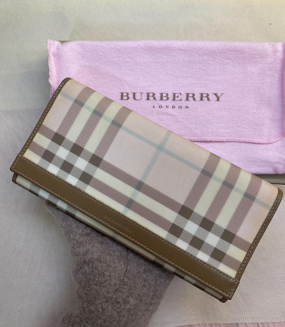 Preloved Check Pattern Continental Wallet •  Beig… - image 9