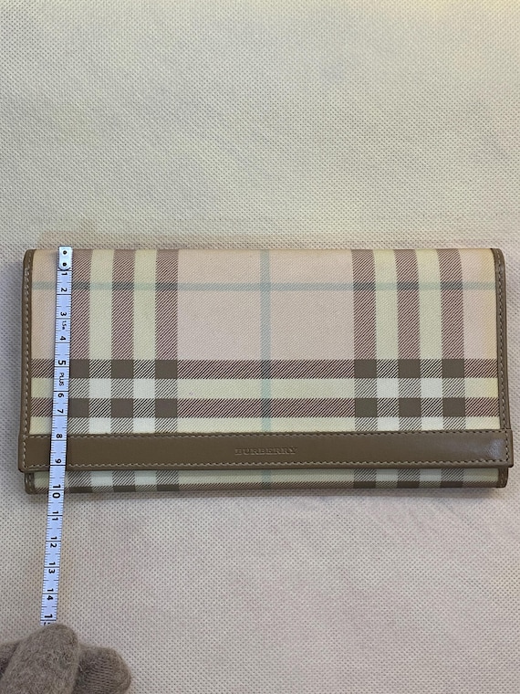 Preloved Check Pattern Continental Wallet •  Beig… - image 5