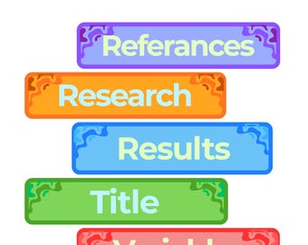 Science Fair Project Labels | Printable STEM Labels | Scientific Method Steps Tags for Classroom Display and Boards