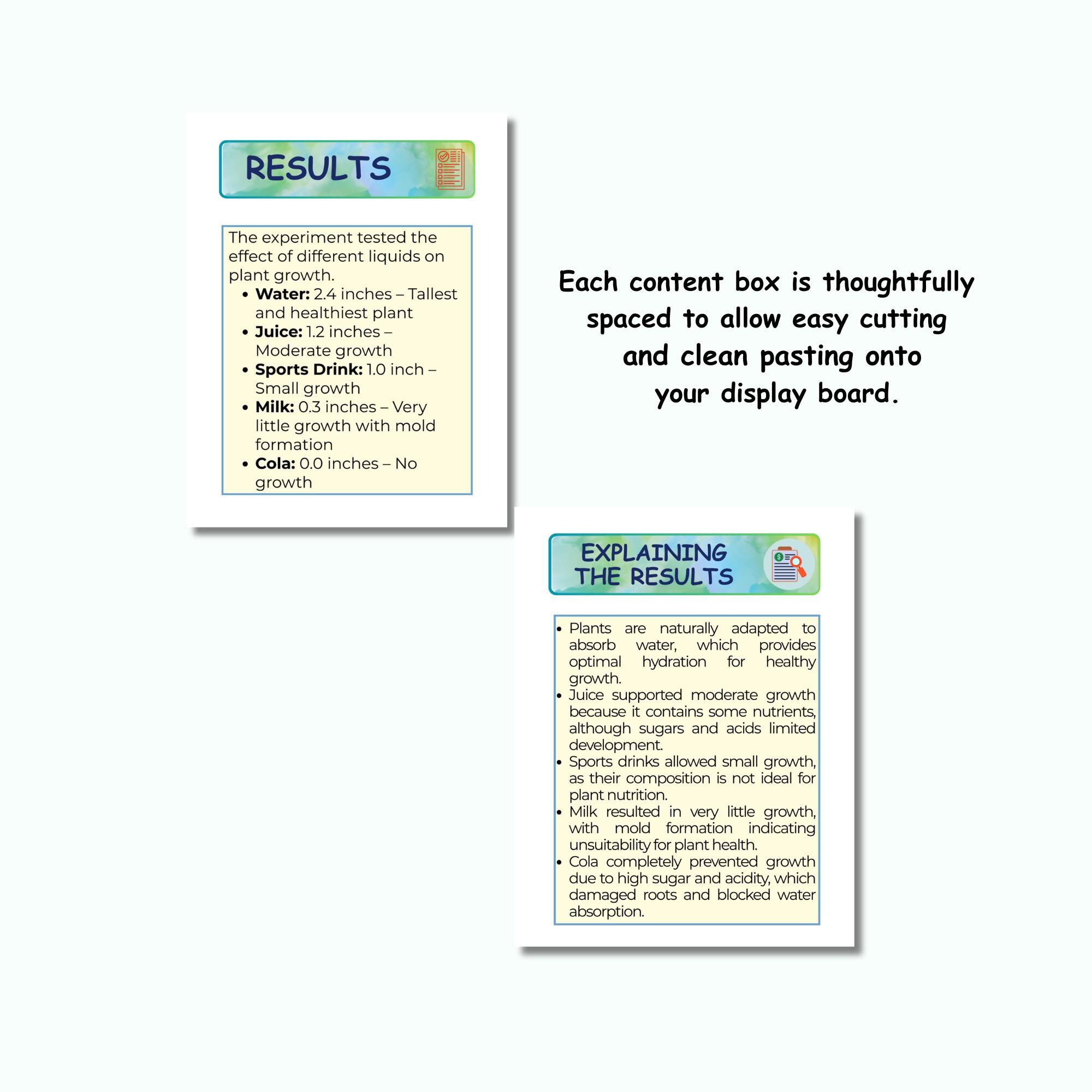 Science Fair Project Printable – STEM Trifold Display – US Letter ...