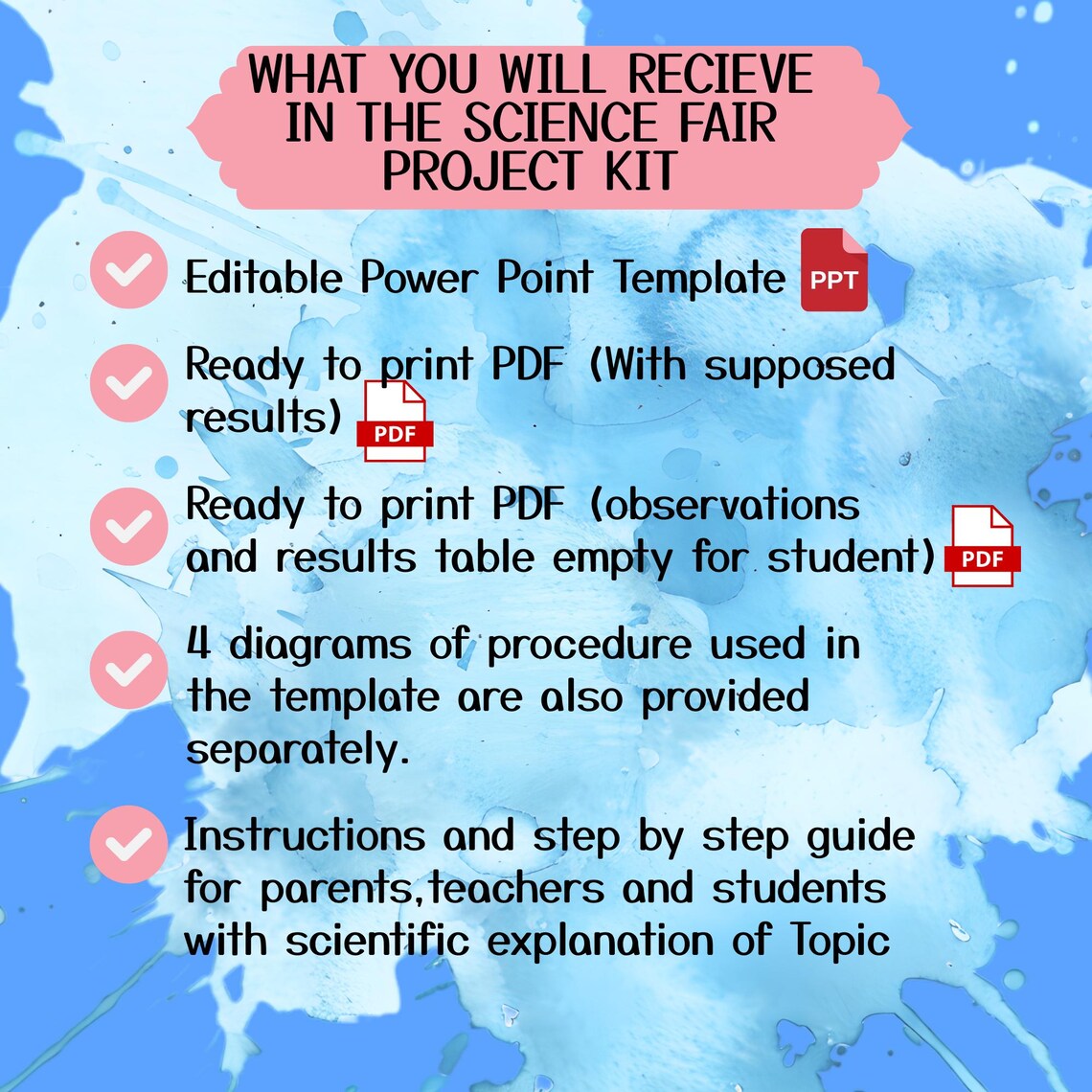 Editable + Ready to Print Science Fair Project Kit | STEM Learning ...