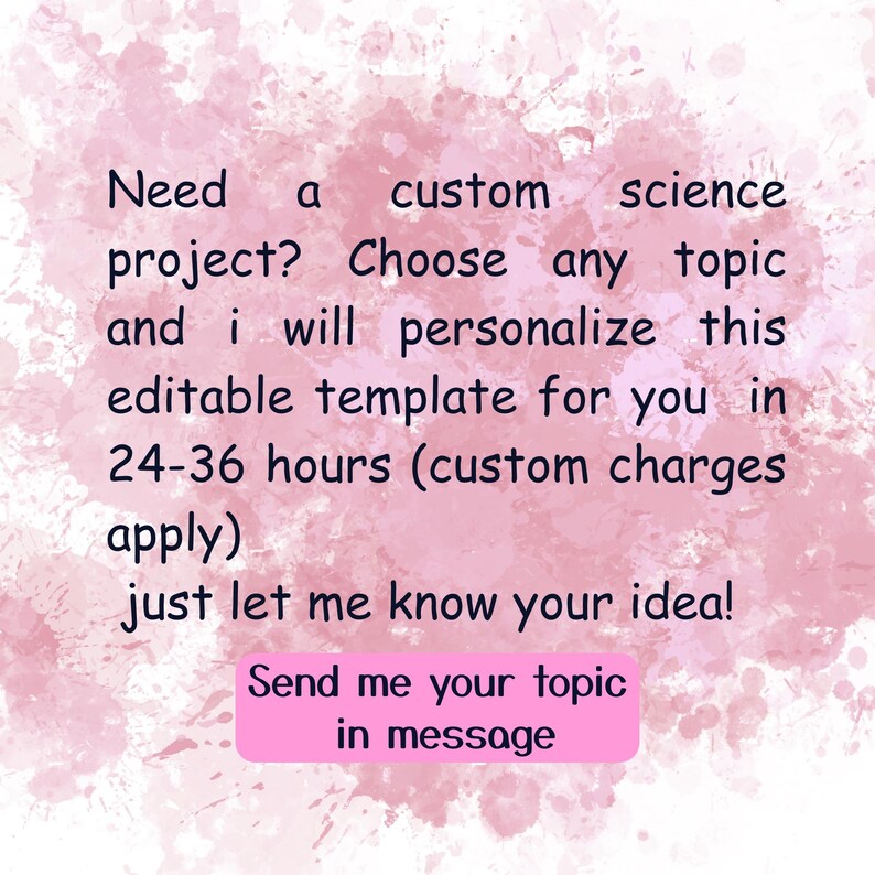 Editable 48x36 Science Fair Trifold Board Template | A0 Poster Project ...