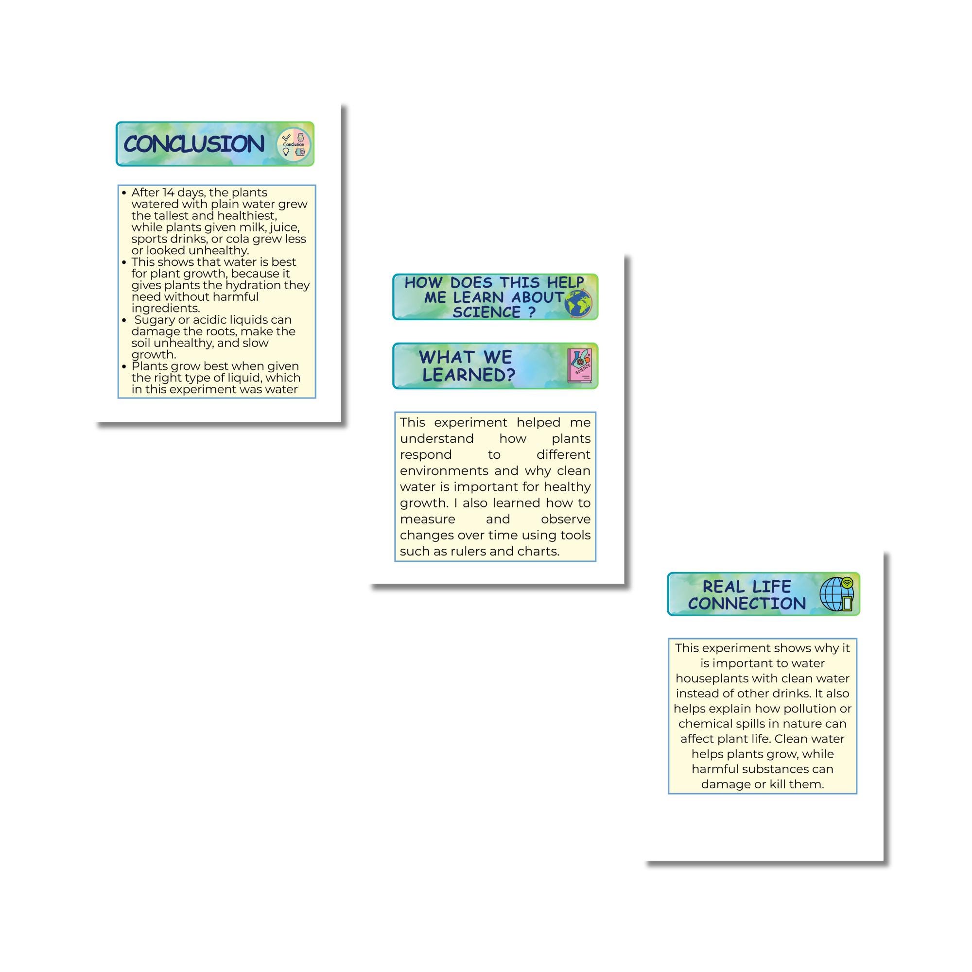 Science Fair Project Printable – STEM Trifold Display – US Letter ...