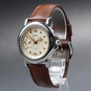 Oris pointer date 7467 automatic small second men's watch [near mint paper] image 4