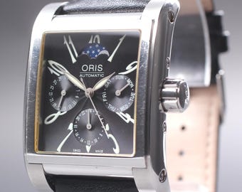 ORIS Complication 7528 Moon Phase Black Dial Men's Automatic Watch