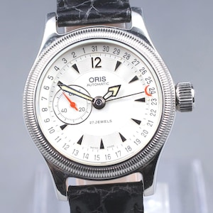 Oris Big Crown Pointer Date 7487 33mm White Dial Men's Automatic Watch [Near Mint]
