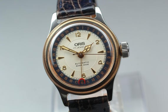 Oris big crown pointer date 7400b 32mm purple aut… - image 3