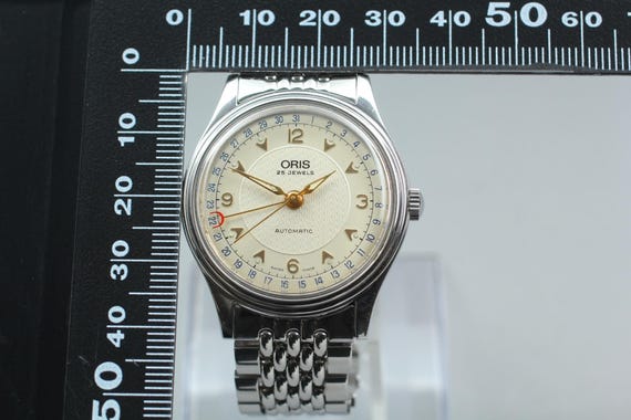 ORIS 7470 Pointer Date White Dial 34mm White Dial… - image 9