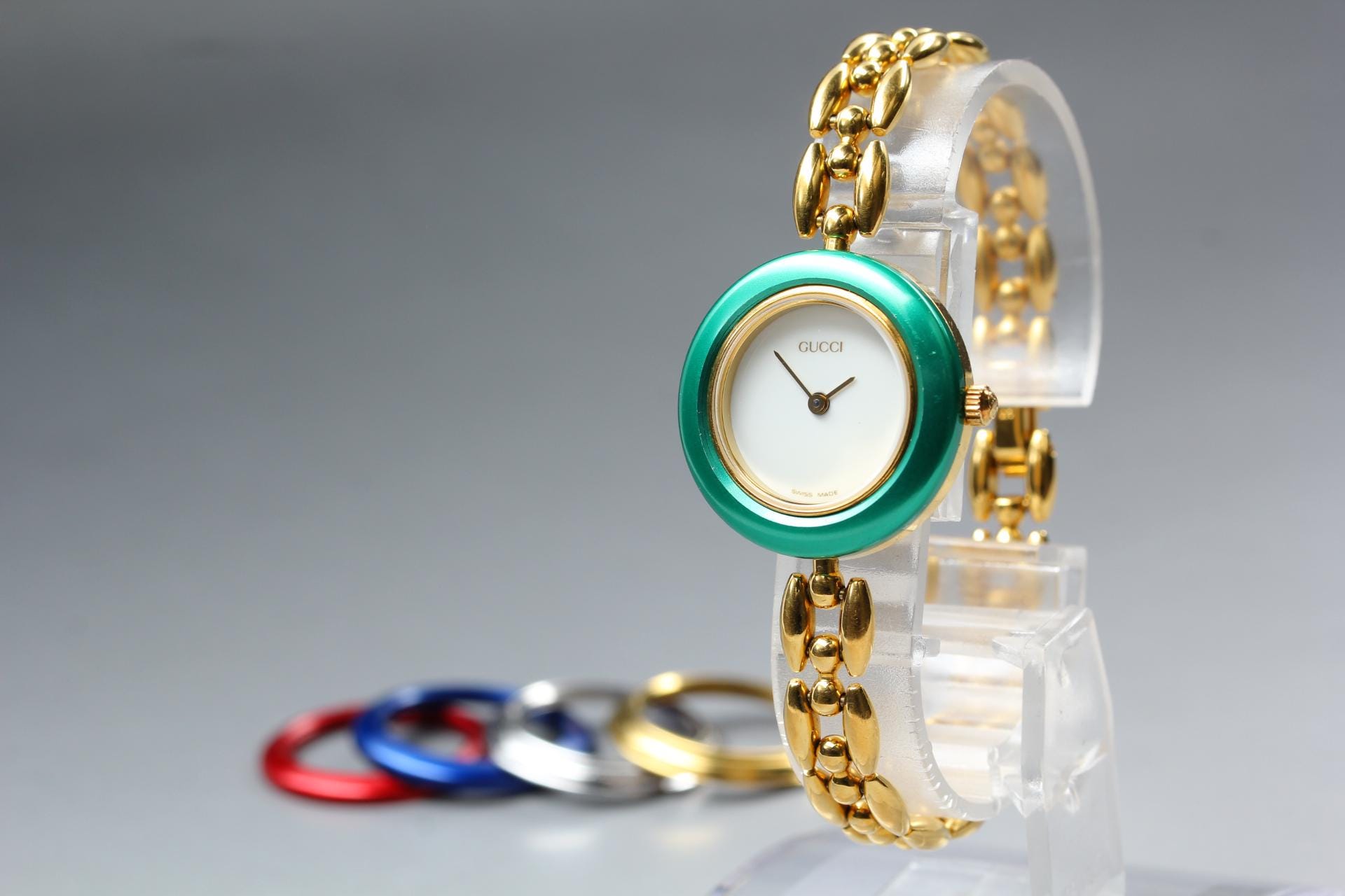 Rare~Gucci *Diamond-Cut* Bezel (ONLY) For Watch 1100/11/12.2/1200 Gucci Bezel Watch 11/12.2 - Etsy main image 2