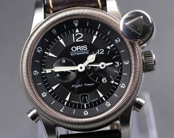 Orologio automatico da uomo Oris Flight Timer 1945 Limited Edition con quadrante nero [Quasi perfetto]