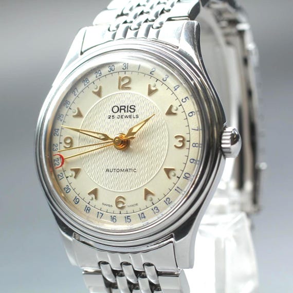 ORIS 7470 Pointer Date White Dial 34mm White Dial… - image 1