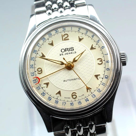 ORIS 7470 Pointer Date White Dial 34mm White Dial… - image 2