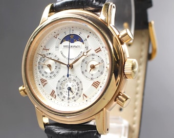 SHELLMAN Grand Complication Premium 6771-T011179TA Men's Quartz Watch [Near MINT]