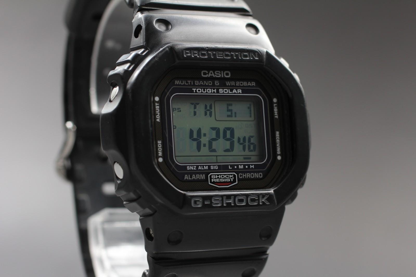 Casio G-shock Origin Gw-5000-1jf Black Solar Radio Mens Quartz 