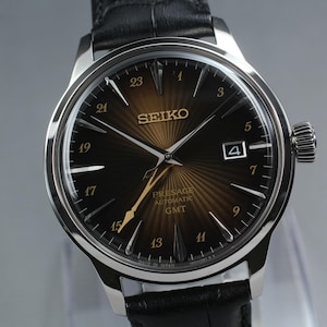Seiko Presage 4R34-00J0 Herrklocka med svart urtavla, automatisk [Nästan nyskick med kartongpapper]