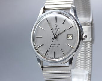 Omega seamaster cal.1342 ref.196.0106 silver dial quartz men's watch [near mint]