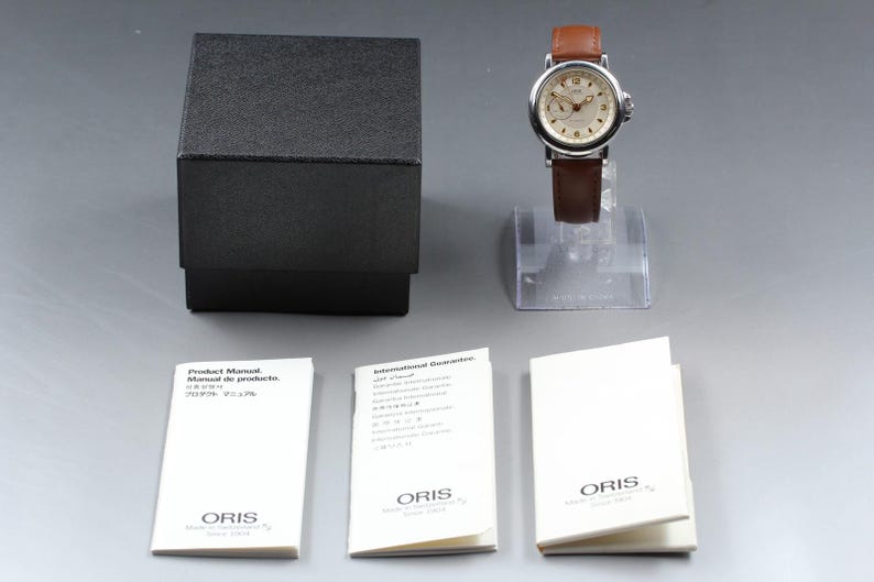 Oris pointer date 7467 automatic small second men's watch [near mint paper] image 5