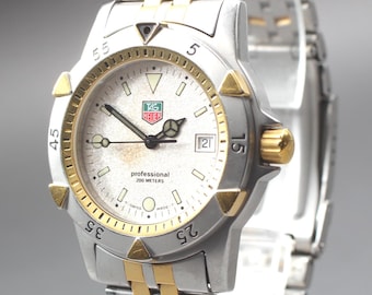 Vintage Tag Heuer Mens Wacth Professional 200M Swiss Watch. Ref